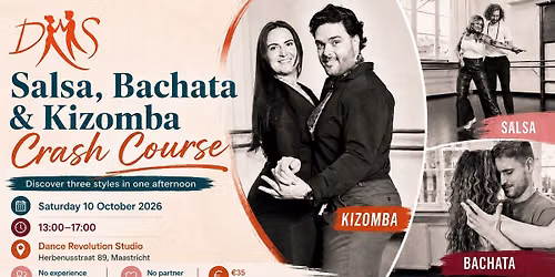 Salsa, Bachata & Kizomba Crash Course in Maastricht