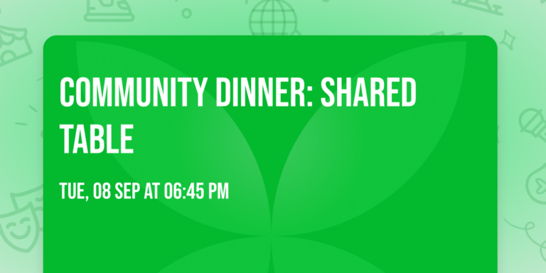 Community Dinner: Shared Table — markt-eten in Maastricht